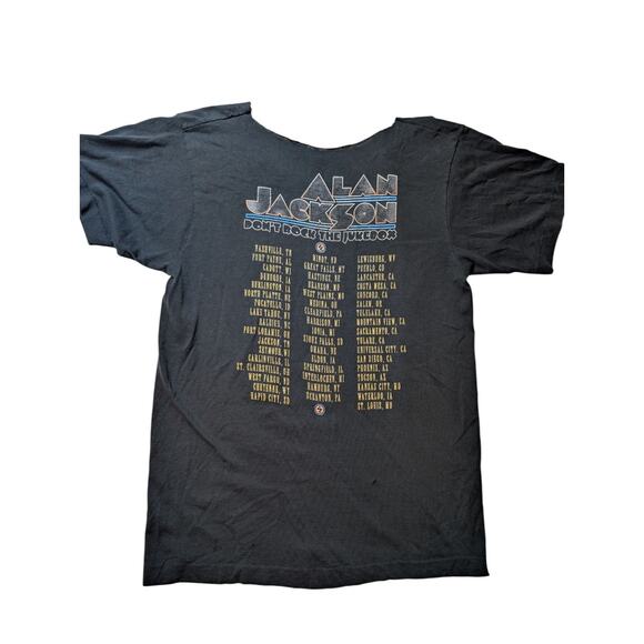 Vtg Alan Jackson Dont Rock The Jukebox Shirt Two Sided Single Stitch 1992 - Picture 3 of 8